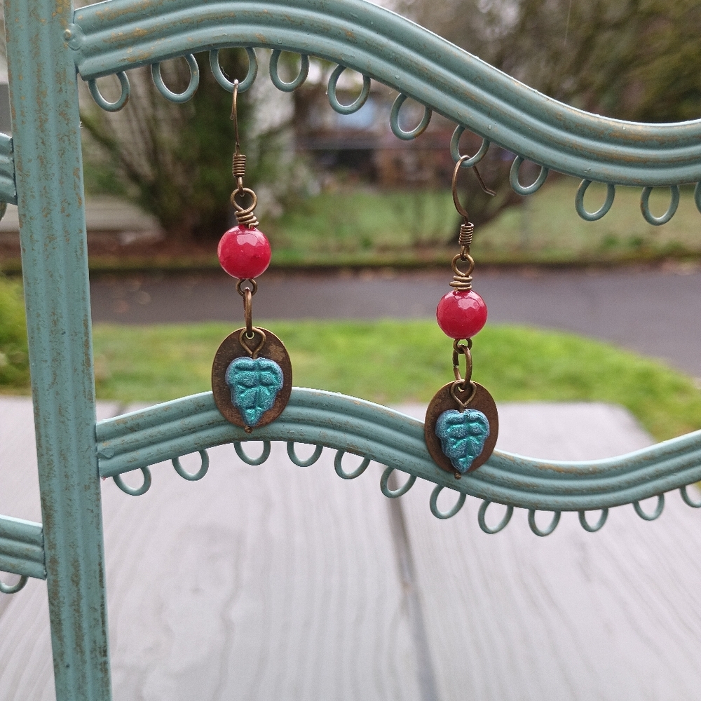Leaf Drop Earrings